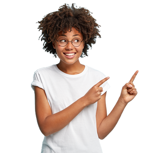 Smiling business customer